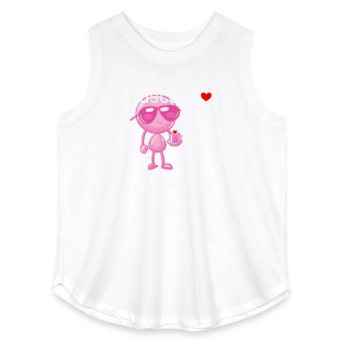 Smoon City_Tuscany Pink - Women's Curvy Relaxed Tank Top