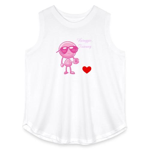 Smoon City_Viareggio Tuscany Pink - Women's Curvy Relaxed Tank Top
