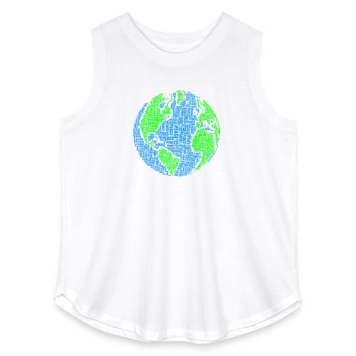 Global PEACE Sphere - Women's Curvy Relaxed Tank Top