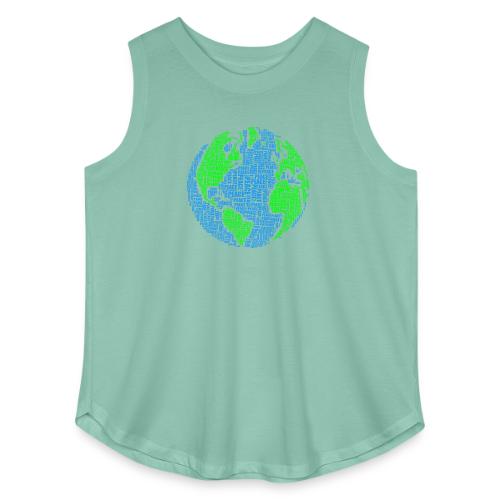 Global PEACE Sphere - Women's Curvy Relaxed Tank Top