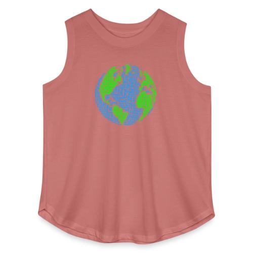 Global PEACE Sphere - Women's Curvy Relaxed Tank Top