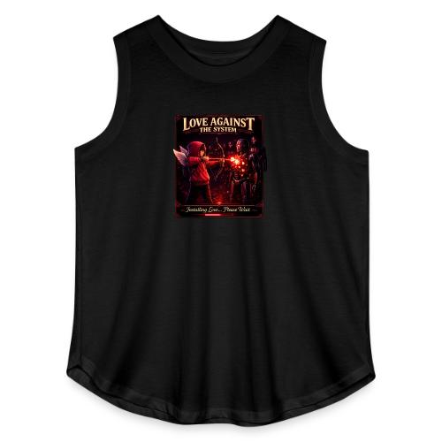 Love Against The System – Cyberpunk Art - Women's Curvy Relaxed Tank Top