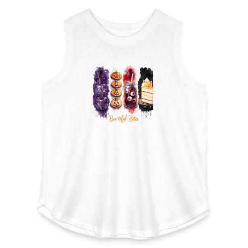 Spooky Cute Halloween Treats Art - Women's Curvy Relaxed Tank Top