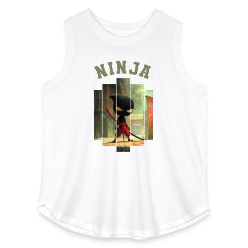 Cute Ninja Attack - Women's Curvy Relaxed Tank Top
