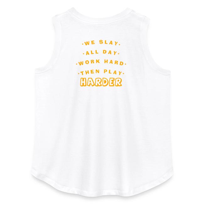 We Slay All Day Shiny Shirt Metallic Silver & Gold