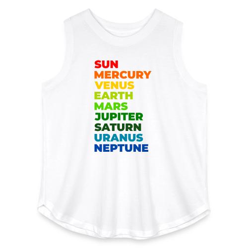 Color the solar system - Women's Curvy Relaxed Tank Top