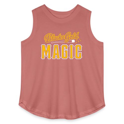 Black & Gold Magic - Women's Curvy Relaxed Tank Top