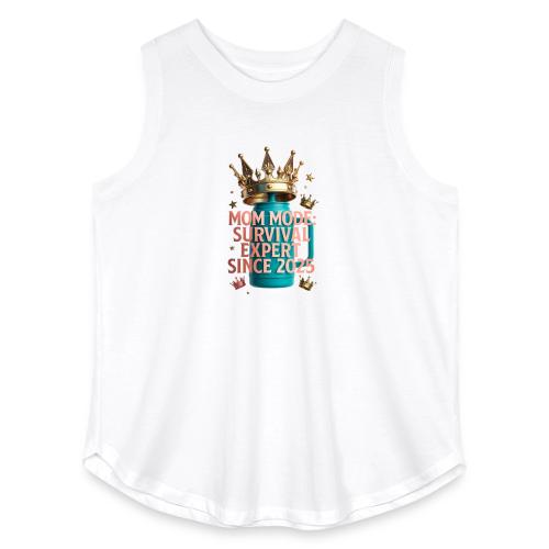Mom Mode Survival Expert Tee - Women's Curvy Relaxed Tank Top