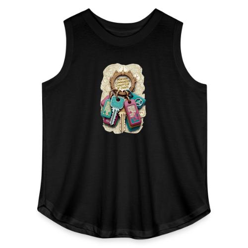 Minivan Commander T Shirt, Chauffeur of Chaos Mug - Women's Curvy Relaxed Tank Top