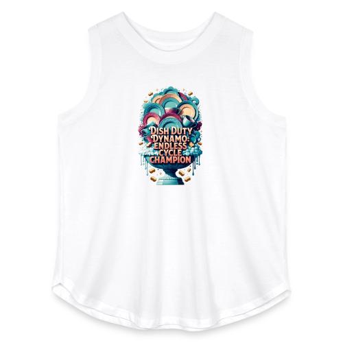 Dish Duty Dynamo T Shirt, Endless Cycle Champion - Women's Curvy Relaxed Tank Top