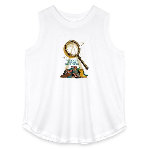 Lost Item Locator T Shirt, Professional Finder Mug - Women's Curvy Relaxed Tank Top