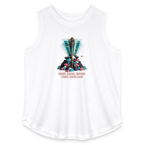 Remote Control Emperor T Shirt - Women's Curvy Relaxed Tank Top