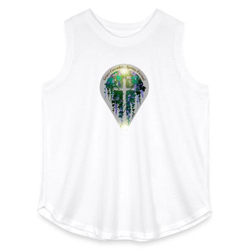 Easter Grace Cascades Vine T Shirt, Renewal Gift - Women's Curvy Relaxed Tank Top
