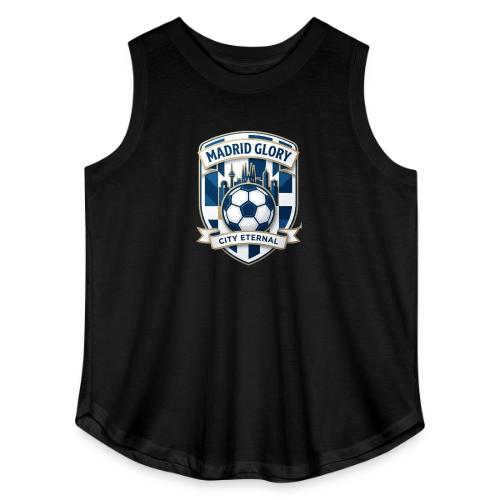 Madrid Skyline Glory T Shirt, Madrid Fan Gift - Women's Curvy Relaxed Tank Top