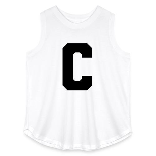 Varsity Letter C Collegiate Monogram - Women's Curvy Relaxed Tank Top
