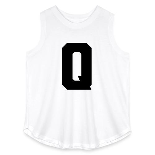 Varsity Letter Q Collegiate Font Graphic - Women's Curvy Relaxed Tank Top