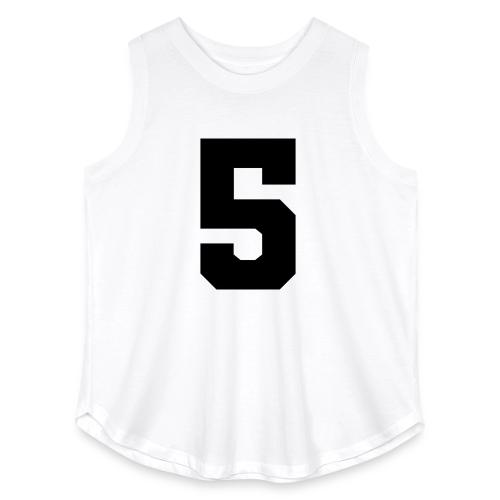 Varsity Number 5 Athletic Design - Women's Curvy Relaxed Tank Top