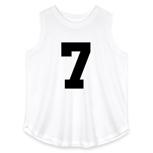 Varsity Number 7 Athletic Look - Women's Curvy Relaxed Tank Top