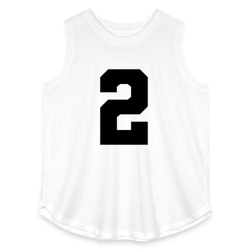 Varsity Number 2 Sports Design - Women's Curvy Relaxed Tank Top