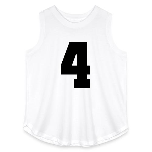 Varsity Number 4 College Style - Women's Curvy Relaxed Tank Top