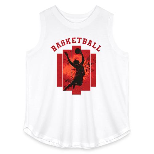 Basketball Mode On - Women's Curvy Relaxed Tank Top