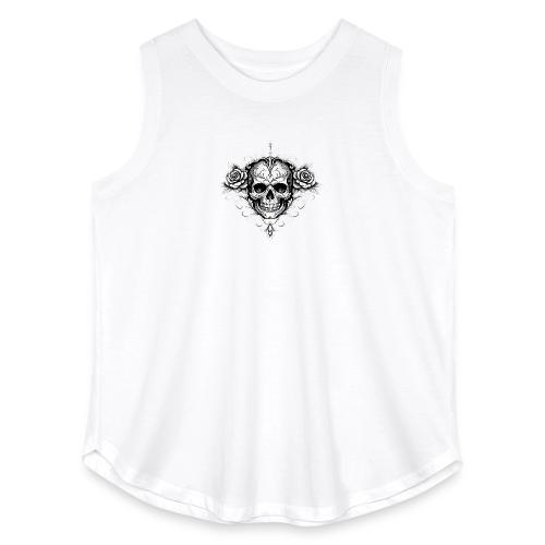 Gothic Filigree Skull - Women's Curvy Relaxed Tank Top