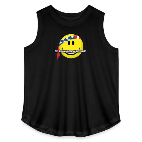 Happy Face USA - Women's Curvy Relaxed Tank Top