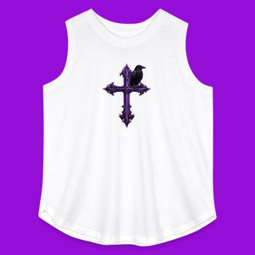Gothix Raven Cross - Women's Curvy Relaxed Tank Top