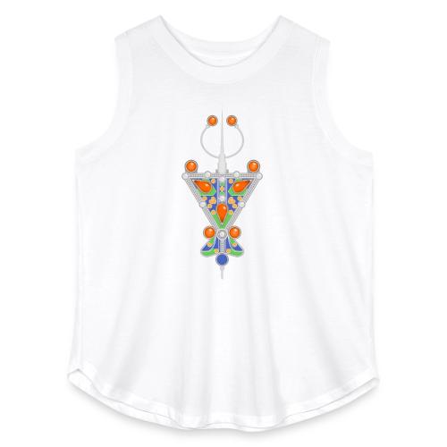 Amazigh: Tazerzit Heritage - Women's Curvy Relaxed Tank Top