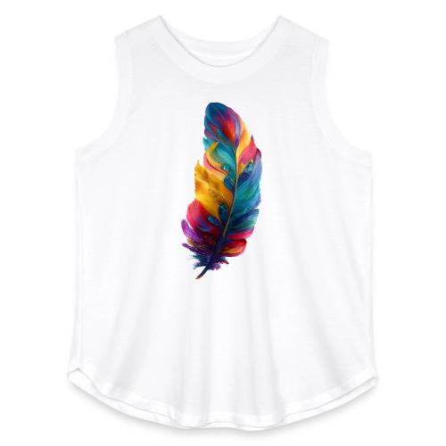 Spectrum Feather Flow - Women's Curvy Relaxed Tank Top