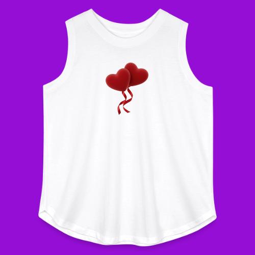 Two hearts together - Women's Curvy Relaxed Tank Top