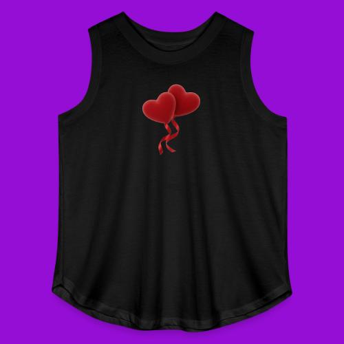 Two hearts together - Women's Curvy Relaxed Tank Top