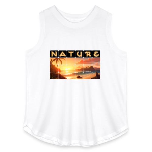 Nature: Tropical Twilight - Women's Curvy Relaxed Tank Top
