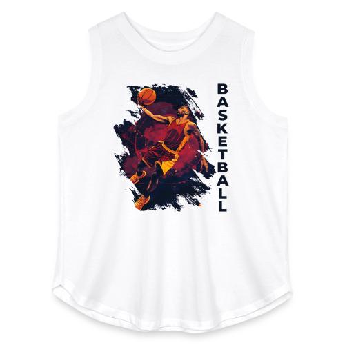 Basketball Charge - Women's Curvy Relaxed Tank Top