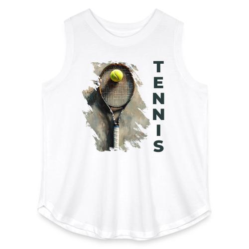 Tennis Power Play - Women's Curvy Relaxed Tank Top