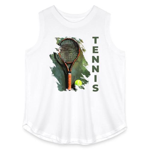 Tennis Precision Strike - Women's Curvy Relaxed Tank Top