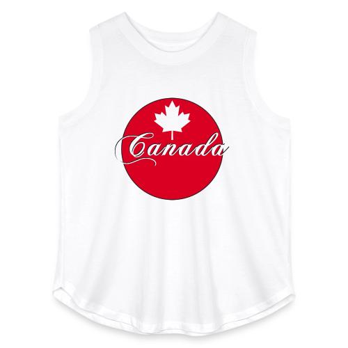 Canada in red and white - Women's Curvy Relaxed Tank Top