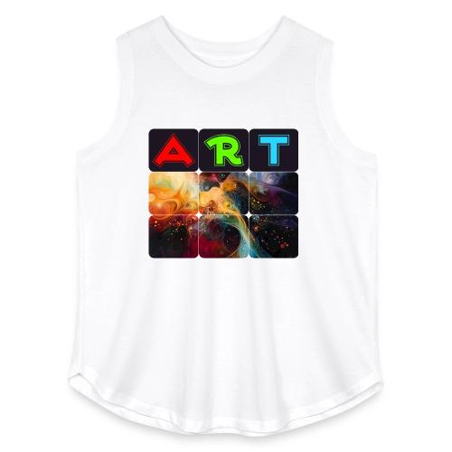 Waves of Art - Women's Curvy Relaxed Tank Top