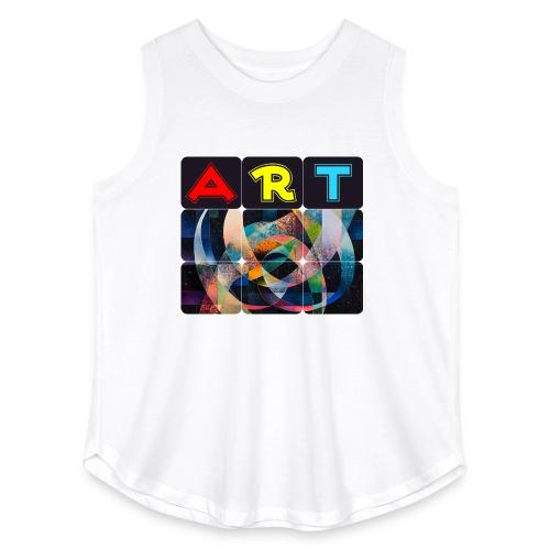 Art of Stripes and Shades - Women's Curvy Relaxed Tank Top