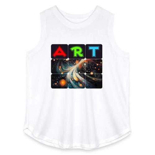 Swirls of Colorful Art - Women's Curvy Relaxed Tank Top
