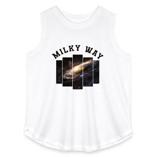Milky way galaxy - Women's Curvy Relaxed Tank Top
