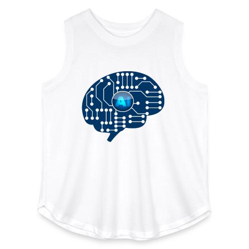 AI: Mind Wired - Women's Curvy Relaxed Tank Top