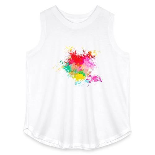 Psychedelic: Color Storm - Women's Curvy Relaxed Tank Top