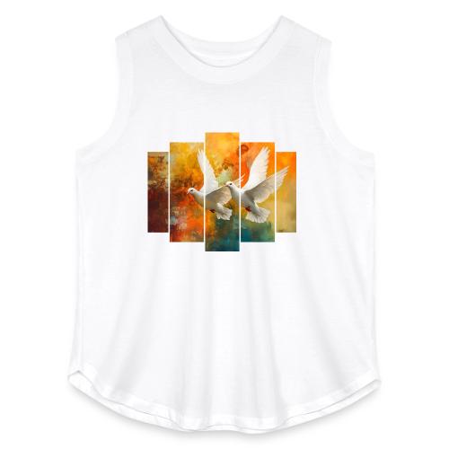 Wings of Peace - Women's Curvy Relaxed Tank Top