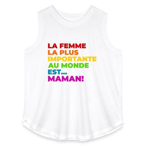 Maman : la femme la plus importante du monde - Women's Curvy Relaxed Tank Top