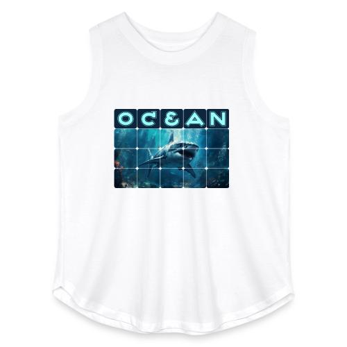 Ocean: Predator's Domain - Women's Curvy Relaxed Tank Top