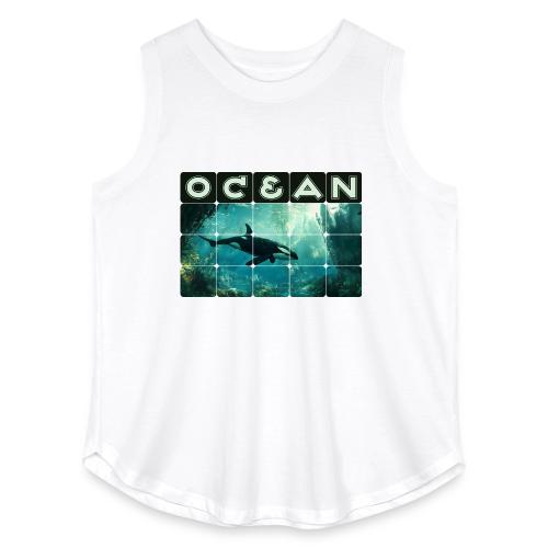 Ocean: Silent Hunter - Women's Curvy Relaxed Tank Top