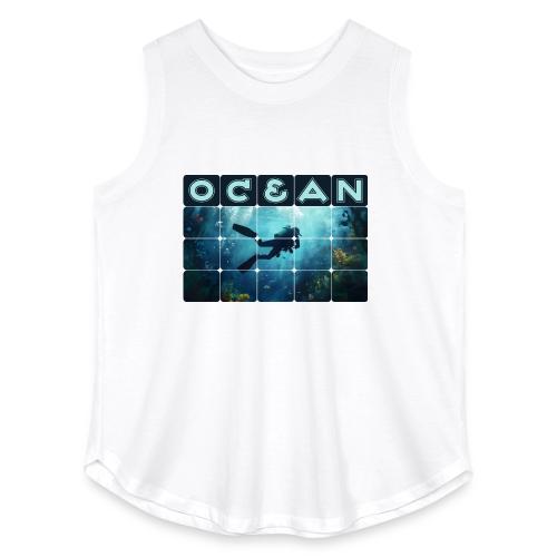 Ocean: Beneath the Blue - Women's Curvy Relaxed Tank Top