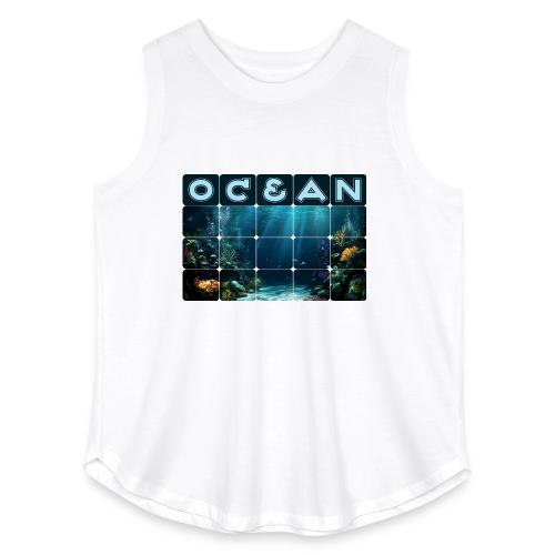Ocean: Rainbow Reef Life - Women's Curvy Relaxed Tank Top