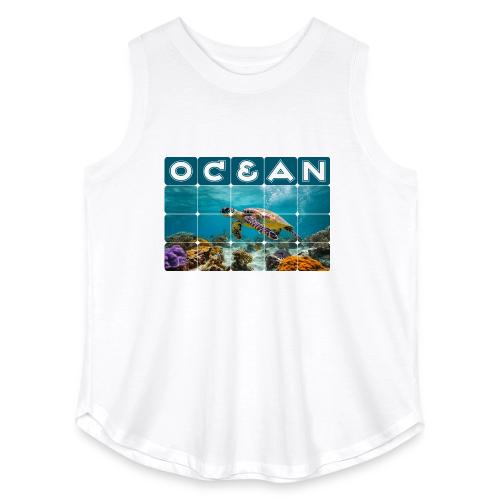 Ocean: Gentle Voyager - Women's Curvy Relaxed Tank Top